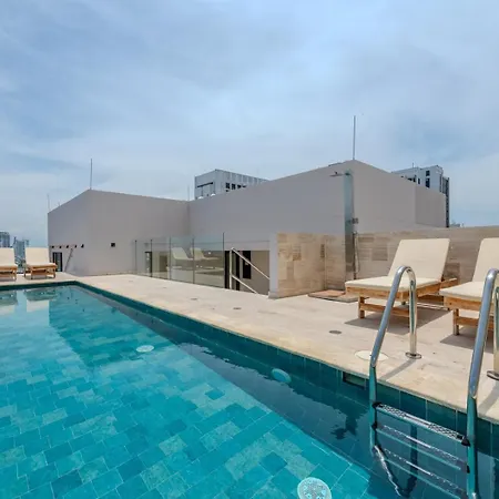 Elegant Loft - Rooftop Pool - Old Apartamento Cartagena